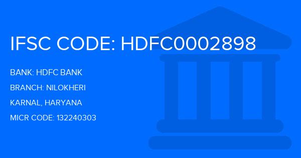 Hdfc Bank Nilokheri Branch IFSC Code