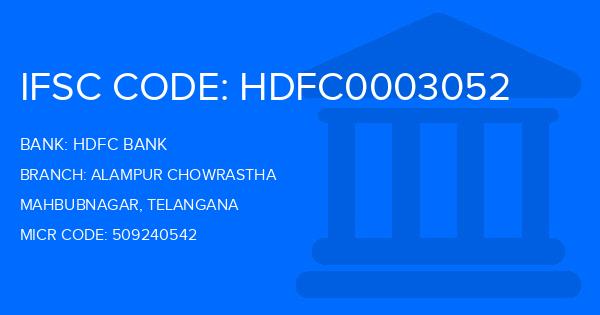 Hdfc Bank Alampur Chowrastha Branch IFSC Code
