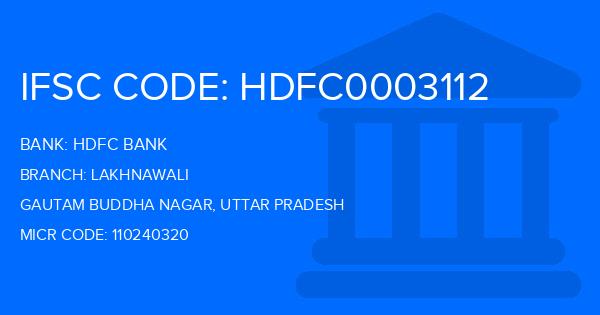 Hdfc Bank Lakhnawali Branch IFSC Code