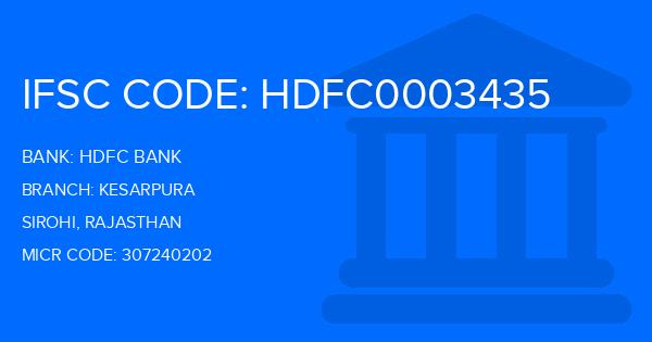 Hdfc Bank Kesarpura Branch IFSC Code