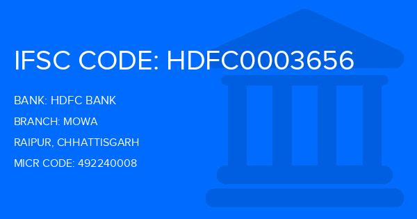 Hdfc Bank Mowa Branch IFSC Code
