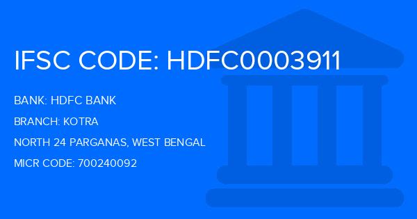 Hdfc Bank Kotra Branch IFSC Code