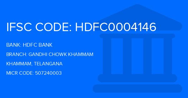 Hdfc Bank Gandhi Chowk Khammam Branch IFSC Code