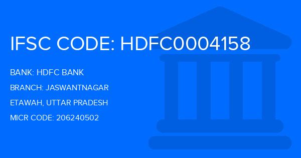 Hdfc Bank Jaswantnagar Branch IFSC Code