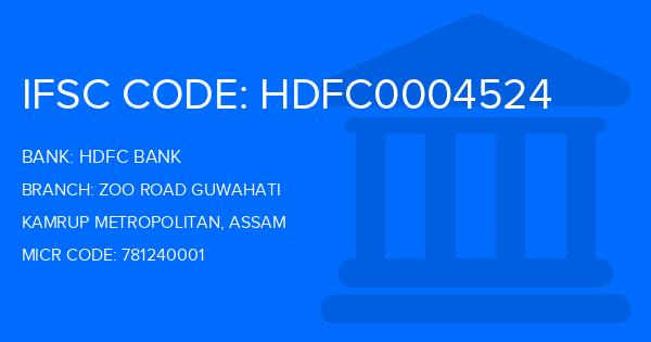 Hdfc Bank Zoo Road Guwahati Branch IFSC Code