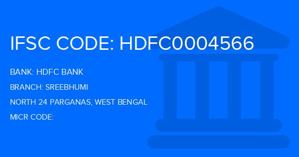 Hdfc Bank Sreebhumi Branch IFSC Code