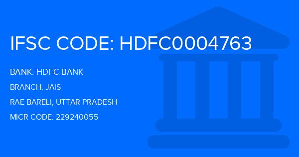 Hdfc Bank Jais Branch IFSC Code