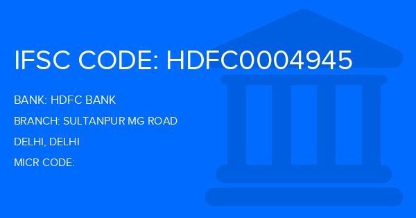 Hdfc Bank Sultanpur Mg Road Branch IFSC Code