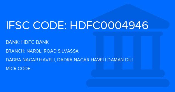 Hdfc Bank Naroli Road Silvassa Branch IFSC Code