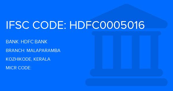 Hdfc Bank Malaparamba Branch IFSC Code