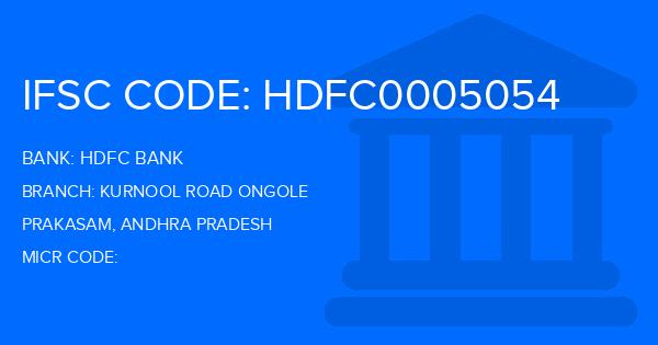 Hdfc Bank Kurnool Road Ongole Branch IFSC Code