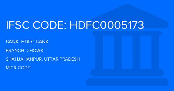 Hdfc Bank Chowk Branch IFSC Code