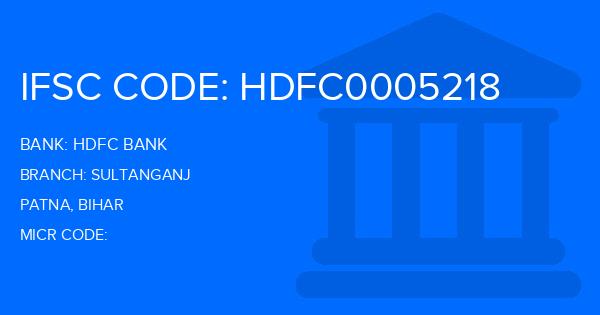 Hdfc Bank Sultanganj Branch IFSC Code