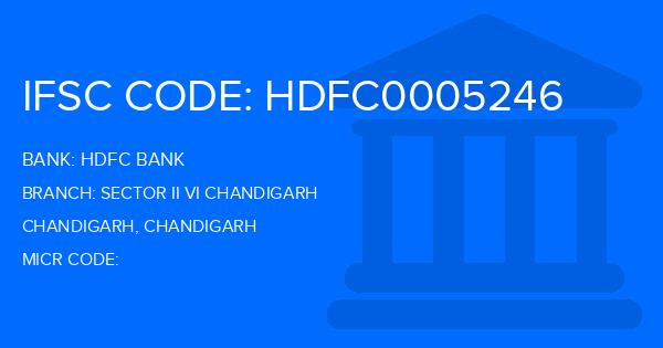 Hdfc Bank Sector Ii Vi Chandigarh Branch IFSC Code
