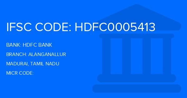 Hdfc Bank Alanganallur Branch IFSC Code