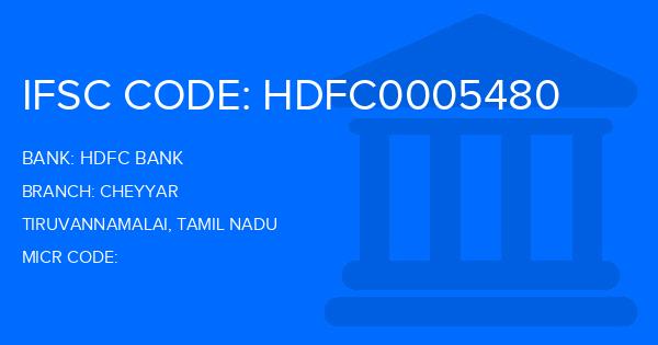Hdfc Bank Cheyyar Branch IFSC Code