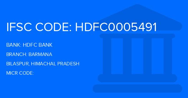Hdfc Bank Barmana Branch IFSC Code