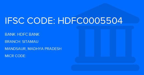 Hdfc Bank Sitamau Branch IFSC Code