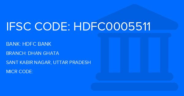 Hdfc Bank Dhan Ghata Branch IFSC Code