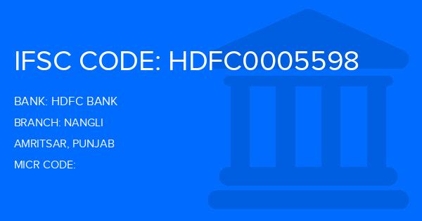 Hdfc Bank Nangli Branch IFSC Code