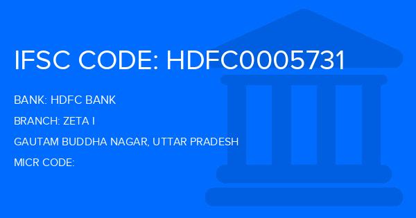 Hdfc Bank Zeta I Branch IFSC Code