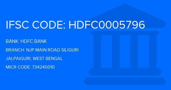 Hdfc Bank Njp Main Road Siliguri Branch IFSC Code