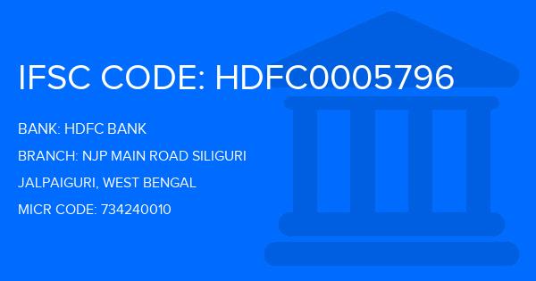 Hdfc Bank Njp Main Road Siliguri Branch IFSC Code