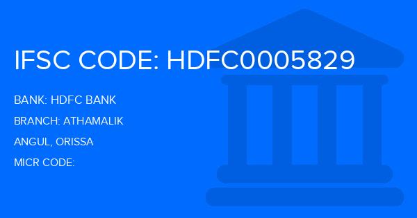 Hdfc Bank Athamalik Branch IFSC Code