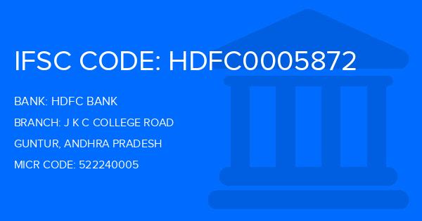 Hdfc Bank J K C College Road Branch IFSC Code