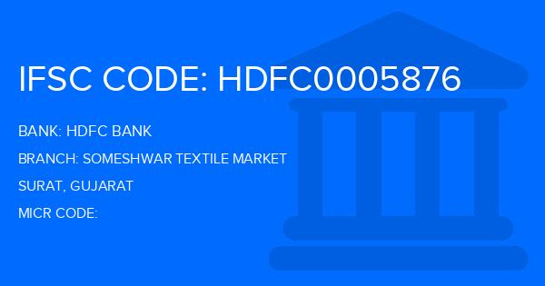 Hdfc Bank Someshwar Textile Market Branch IFSC Code