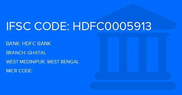 Hdfc Bank Ghatal Branch IFSC Code