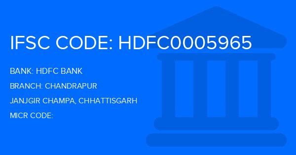 Hdfc Bank Chandrapur Branch IFSC Code