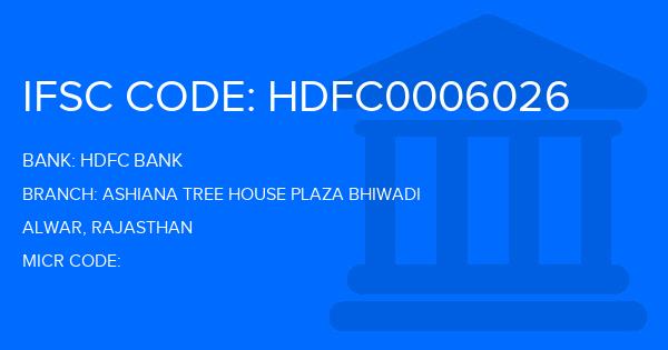 Hdfc Bank Ashiana Tree House Plaza Bhiwadi Branch IFSC Code