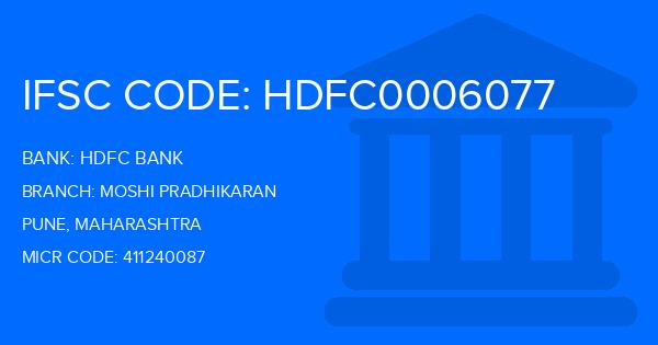 Hdfc Bank Moshi Pradhikaran Branch IFSC Code