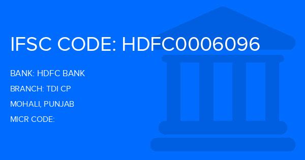 Hdfc Bank Tdi Cp Branch IFSC Code