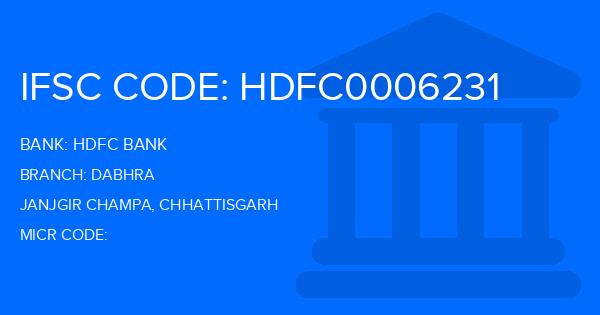 Hdfc Bank Dabhra Branch IFSC Code