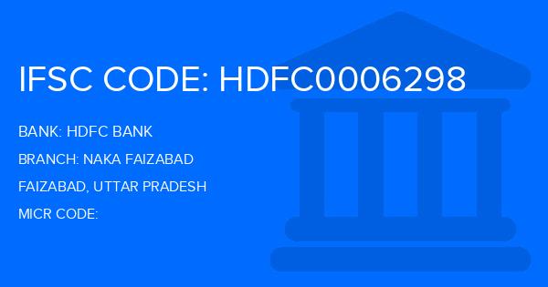 Hdfc Bank Naka Faizabad Branch IFSC Code