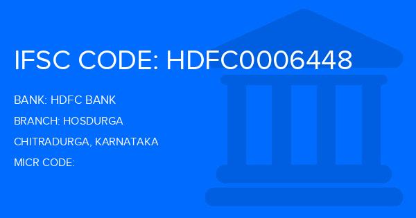 Hdfc Bank Hosdurga Branch IFSC Code