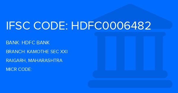 Hdfc Bank Kamothe Sec Xxi Branch IFSC Code