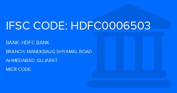 Hdfc Bank Manekbaug Shyamal Road Branch IFSC Code