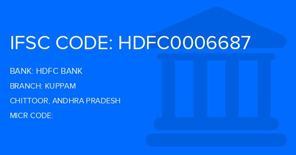 Hdfc Bank Kuppam Branch IFSC Code