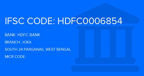 Hdfc Bank Joka Branch IFSC Code