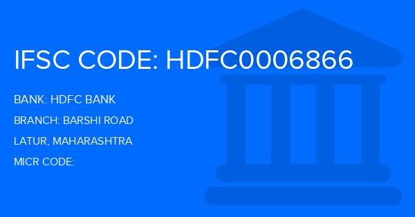 Hdfc Bank Barshi Road Branch IFSC Code
