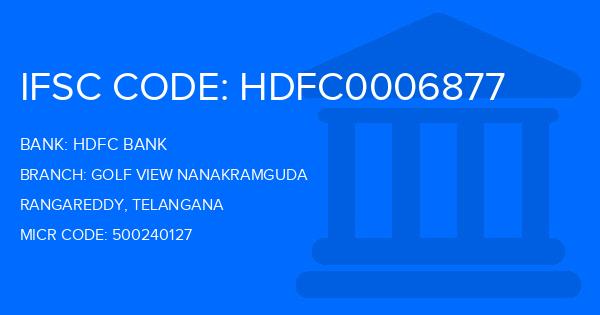 Hdfc Bank Golf View Nanakramguda Branch IFSC Code
