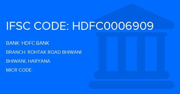 Hdfc Bank Rohtak Road Bhiwani Branch IFSC Code