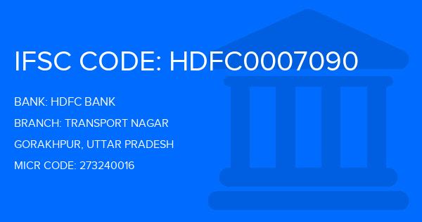 Hdfc Bank Transport Nagar Branch IFSC Code