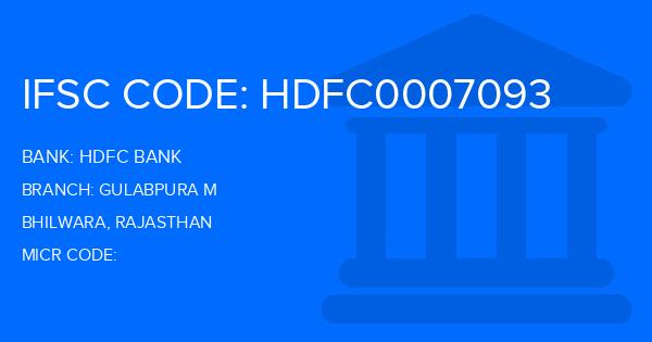 Hdfc Bank Gulabpura M Branch IFSC Code