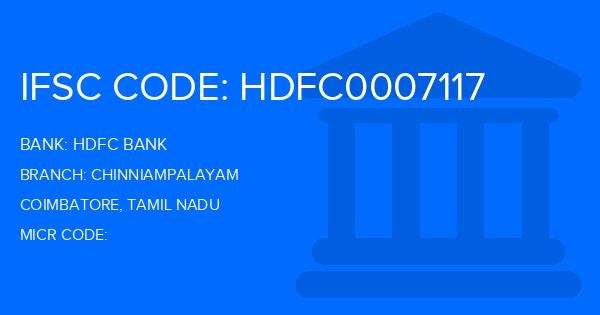 Hdfc Bank Chinniampalayam Branch IFSC Code