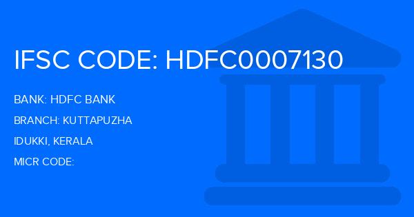 Hdfc Bank Kuttapuzha Branch IFSC Code