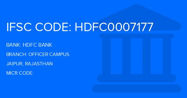 Hdfc Bank Officer Campus Branch IFSC Code